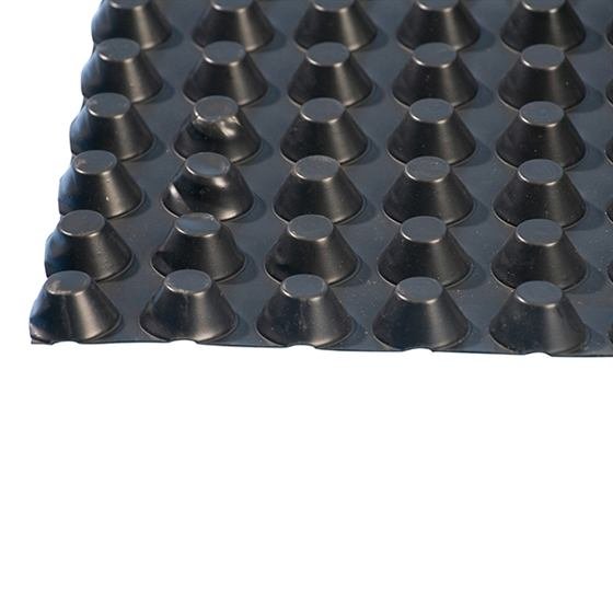 Roll of Wykamol CM20 20mm studded cavity drain floor membrane